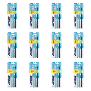 JORDAN szczoteczka do zębów Clean Smile soft 3-pack X12