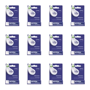 NIVEA Pielęgnująca pomadka do ust Original Care 4,8 g X12