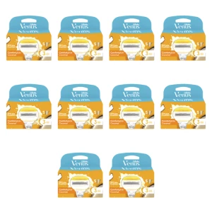 Venus Comfortglide Coconut plus Olay Wkłady do maszynki x3 X10