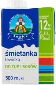 Śmietanka Łowicka UHT 12% Łowicz 12x500 ml