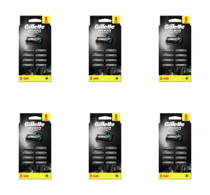 Gillette Mach3 Charcoal Ostrza wymienne do maszynki dla mężczyzn 8 szt. X6