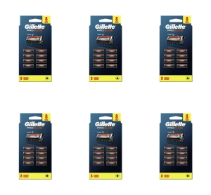 Gillette Fusion ProGlide Ostrza wymienne do maszynki do golenia dla mężczyzn, 8 sztuki X6