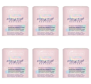 Bielenda Skin Restart Sensory Mask Kojąco-chłodząca maseczka prebiotyczna 50 ml X6