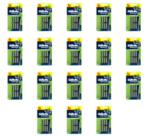Gillette Sensor 3+Sensitive Ostrza wymienne do maszynki do golenia, 8 wkładów z 3 ostrzami X18