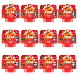 JOY kuleczki do bubble tea o smaku truskawki 130g X12