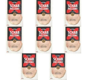 Schab pieczony plastry 90 g Madej Wróbel X8