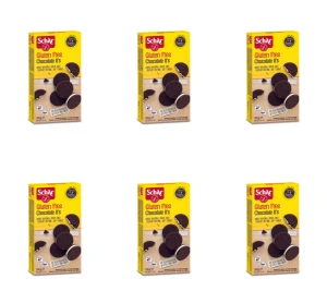 Herbatniki bezglutenowe kakaowe z mlecznym nadzieniem 165G X6