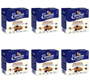 Elovena Gluten Free ciasteczka owsiane z gorzką czekoladą 162 g. Produkt bezglutenowy. X6