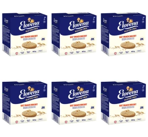 Elovena Gluten Free ciasteczka owsiane 162 g. Produkt bezglutenowy. X6