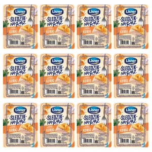 Śledzik na raz w sosie grzybowym KURKI Lisner 100g X12