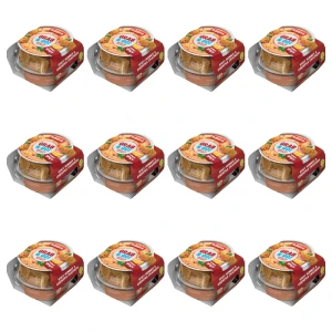Ribella Grab & Go Hummus pikantny z krakersami z ciecierzycy 130g X12