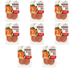 WELL WELL Wędlina roślinna podsuszana 90 g X8