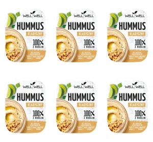 Well Well Hummus Klasyczny 125g X6