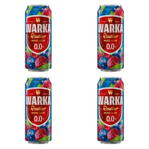 Warka Radler Piwo bezalkoholowe owoce leśne 0% 4x500 ml X4