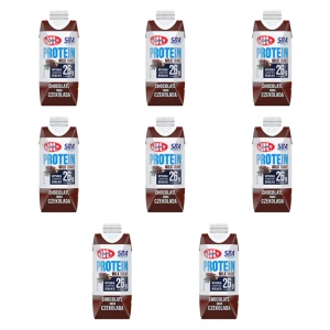 Mlekovita SBA Napój proteinowy o smaku czekoladowym UHT 350g X8