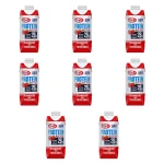 Mlekovita Napój proteinowy o smaku truskawkowym UHT 350g X8