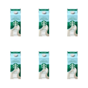 Starbucks Multiserve Caffe Latte No Added Sugar 750ml X6