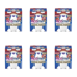 Actimel Truskawka-Granat Triple Action 4x100g X6