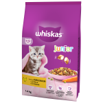 Sucha karma dla kota Whiskas Junior kurczak 1,4 kg