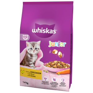 Sucha karma dla kota Whiskas Junior kurczak 1,4 kg