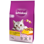 Sucha karma dla kota Whiskas 1+ kurczak 1,4 kg