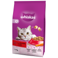 Sucha karma dla kota Whiskas 1+ wołowina 1,4kg