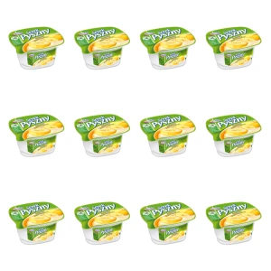 Serek homogenizowany Pyszny o smaku bananowym 140g Mlekpol X12
