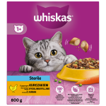 Sucha karma dla kota Whiskas Sterile kurczak 800 g