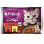 Soczyste kąski Galaretka z wołowiną i z kurczakiem Whiskas 340 g (4x85g)