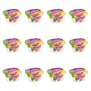 Serek homogenizowany Pyszny o smaku brzoskwinia - marakuja 140g Mlekpol X12