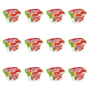 Serek homogenizowany Pyszny o smaku truskawkowym 140g Mlekpol X12