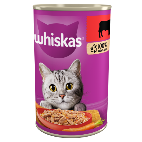 Mokra karma dla kota z wołowiną Whiskas 400g