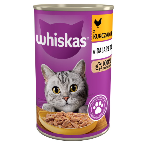 Mokra karma dla kota kurczak w galarecie Whiskas 400g