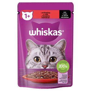 Saszetka dla kota wołowina w sosie Whiskas 85 g
