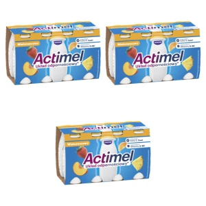 Actimel Wieloowocowy 8x100g X3