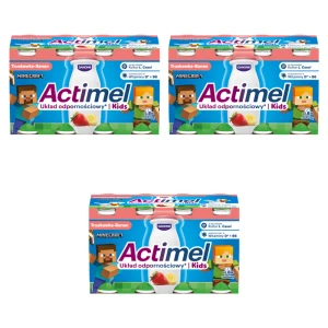 Actimel Kids truskawka-banan (8x100g) X3