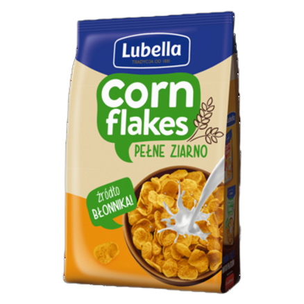 Corn Flakes Pełne ziarno Płatki kukurydziane Lubella 500 g Corn Flakes Pełne ziarno Płatki kukurydziane Lubella 500g