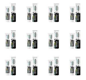 dentica by tołpa. black white pasta do zębów z aktywnym węglem 75 ml X12