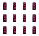 Black Energy Zero Sugar Wild Strawberry Flavour 500 ml X12