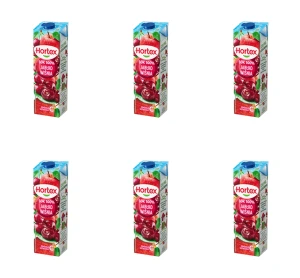 Hortex Sok 100% jabłko wiśnia karton 1L X6
