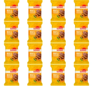 SONKO Wafle kukurydziane ze słonecznikiem w czekoladzie mlecznej 32g X16