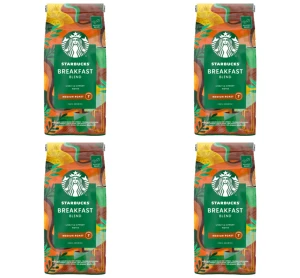 STARBUCKS Breakfast Blend Medium Roast 100% Arabica 450 g X4