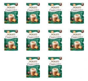 Mokate Cappuccino o smaku orzechowo-czekoladowym 110 g X10