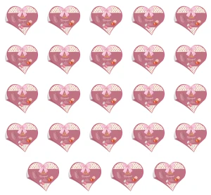 Heidi Bouquet Strawberry Heart 100g X24