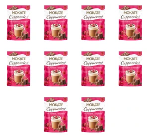 Mokate Cappuccino o smaku brownie z malinami 110 g X10