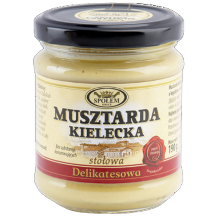 Musztarda Kielecka delikatesowa stołowa 190 g Musztarda Kielecka delikatesowa stołowa 190g