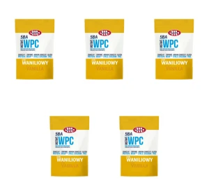 Mlekovita SBA WPC Koncentrat białek serwatkowych waniliowy 700g X5