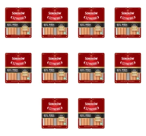 Szynerki parówki z szynki duopack 2 x 90 g Sokołów X10