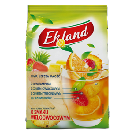 Napój herbaciany instant o smaku wieloowocowym Ekland 300 g Napój herbaciany instant o smaku wieloowocowym Ekland 300g