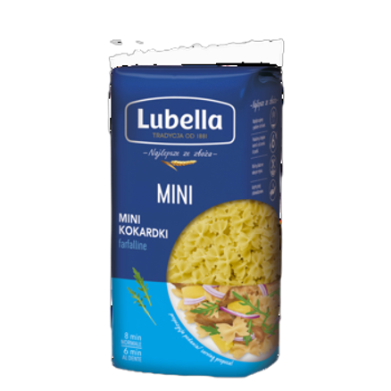 Makaron mini kokardki farfalline Lubella 400 g Makaron mini kokardki farfalline Lubella 400g